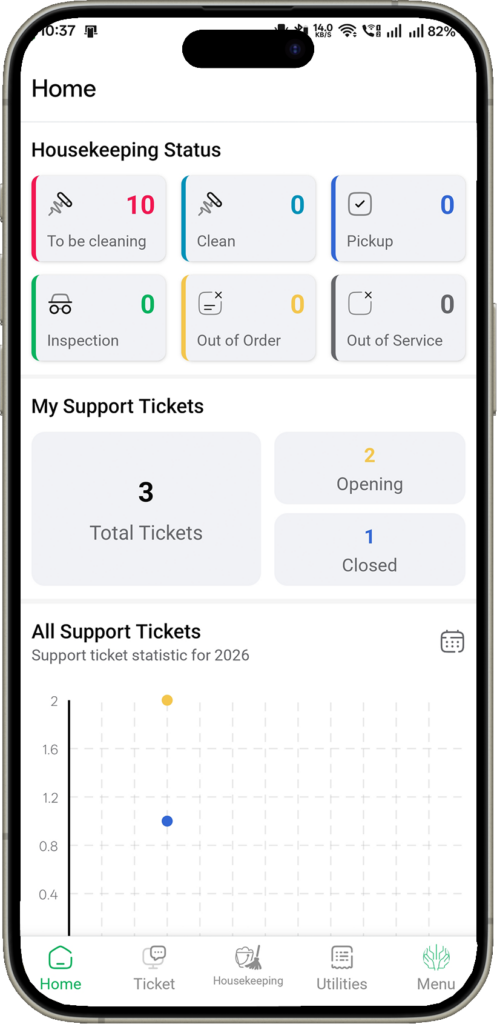 RenTA STAFF is the field operations app for property teams using RenTA AUTOBill. It helps technicians, cleaners, inspectors, and property staff manage day-to-day work in real time
